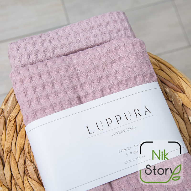 Набор вафельных полотенец Luppura (лиловый)