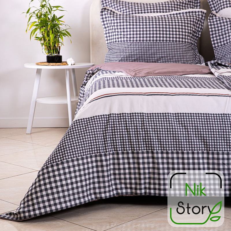 Постельное белье Сатин семейный 